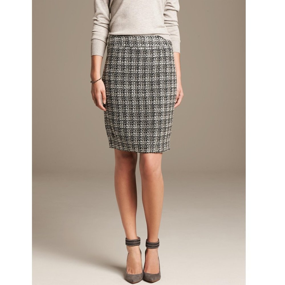 NWOT Banana Republic Tweed Pencil Skirt